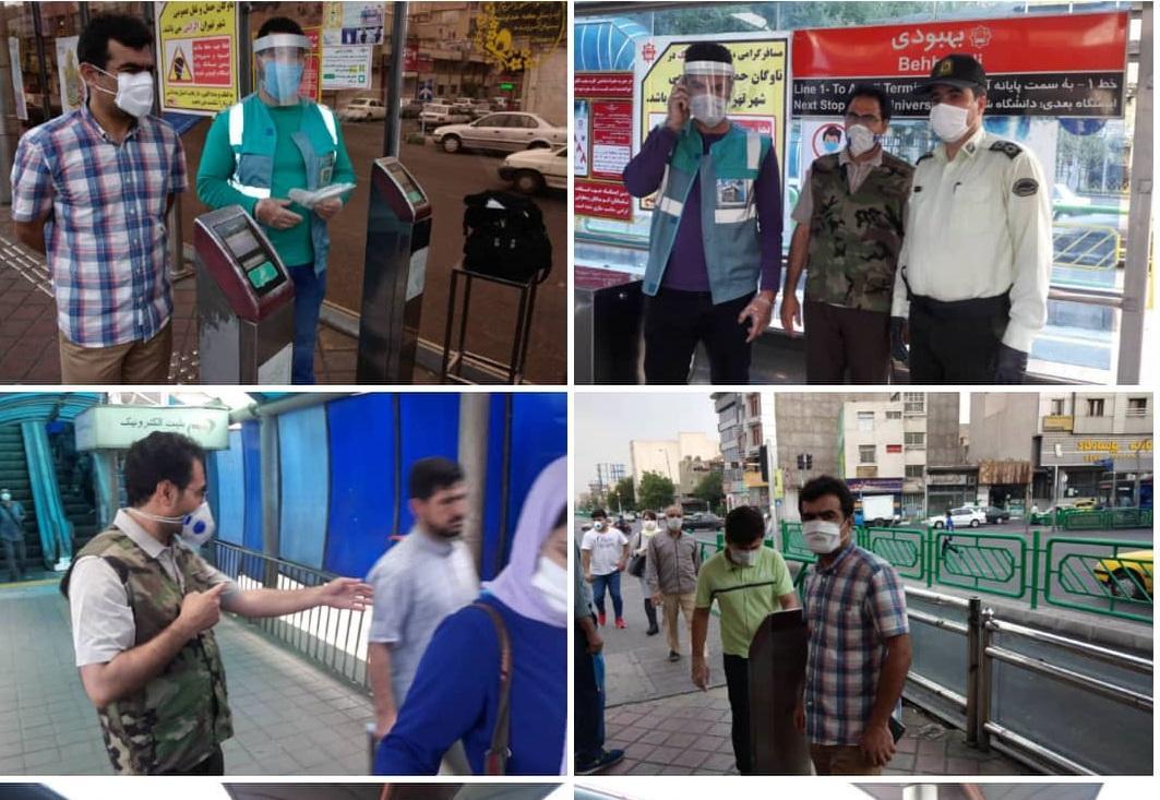 عکس، ممانعت از ورود بدون ماسک به ناوگان حمل و نقل عمومی