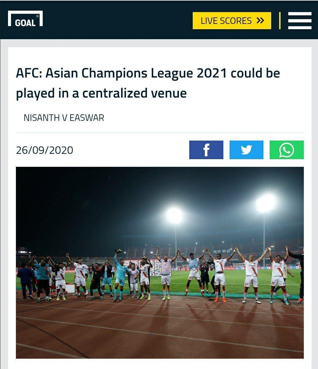 احتمال برگزاری لیگ قهرمانان آسیا در فصل آینده به صورت متمرکز