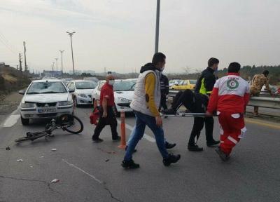 خبرنگاران دوچرخه سواری در شمال پایتخت با کمک هلال احمر از مرگ نجات یافت